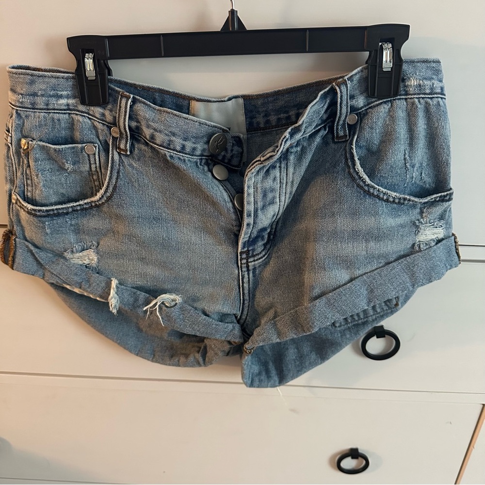 One Teaspoon Blue Jean Shorts